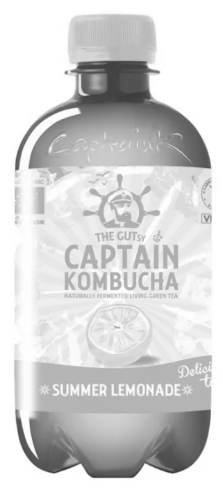 Captain Kombucha Kombucha zelený čaj citron 400 ml BIO